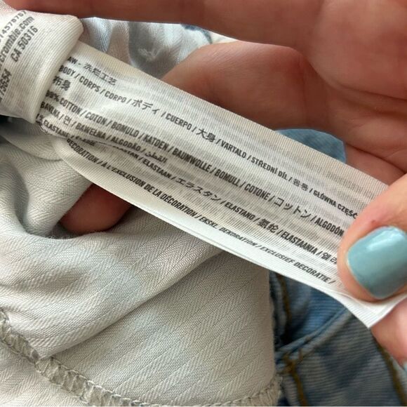 Abercrombie & Fitch The 90s Straight Ultra High Rise Denim Jeans SIZE 28/6 - Picture 8 of 8